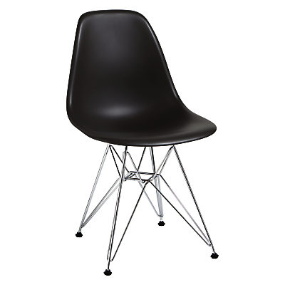 Vitra Eames DSR 43cm Side Chair Dark Grey / Chrome